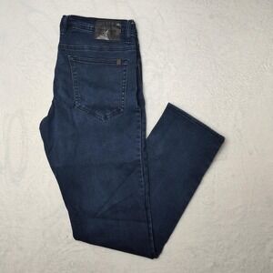 Buffalo David Bitton Adam Jeans Mens 34x32 Dark Wash Slim Stretch Denim